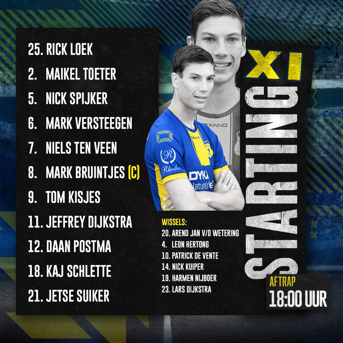 💛💙vv d' Olde Veste '54💙💛 tweet media