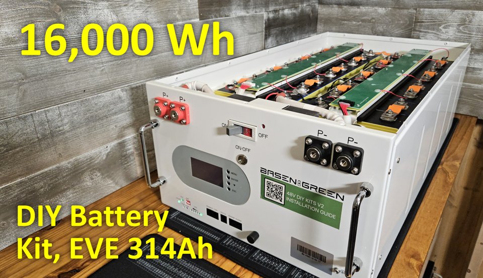 Largest single battery build yet, EVE 314Ah cells, over 16 kWh of storage energy. Watch > youtube.com/watch?v=asdC9f…
#BasenGreen #LiFePO4