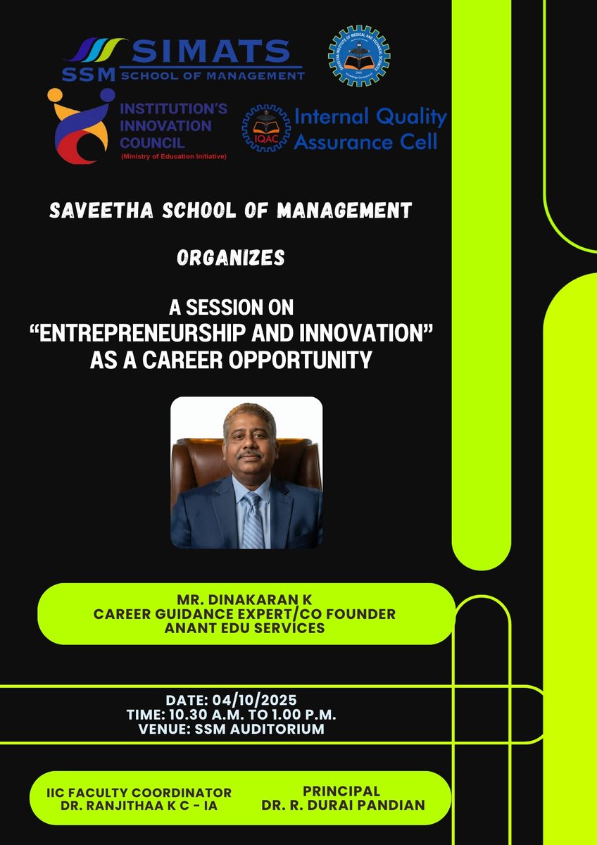 SIMATS INNOVATION CELL tweet media