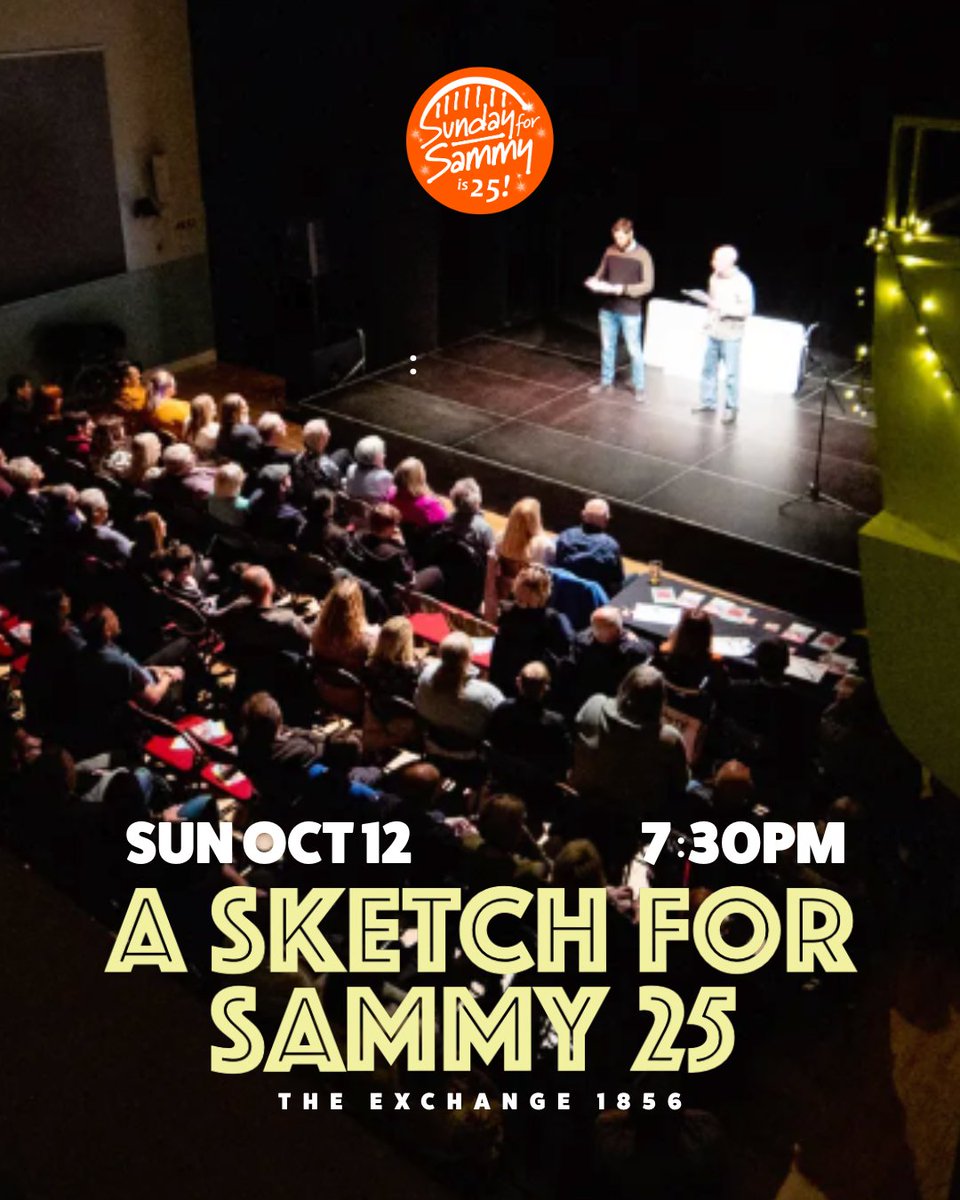 Join us at The Exchange 1856, North Shields on Sunday 12th October 2025 for the grand final, a night packed with comedy, sketches, stand-up and songs. 👏

Tickets are just £10 and available now 👉 theexchange1856.com/event-details-…