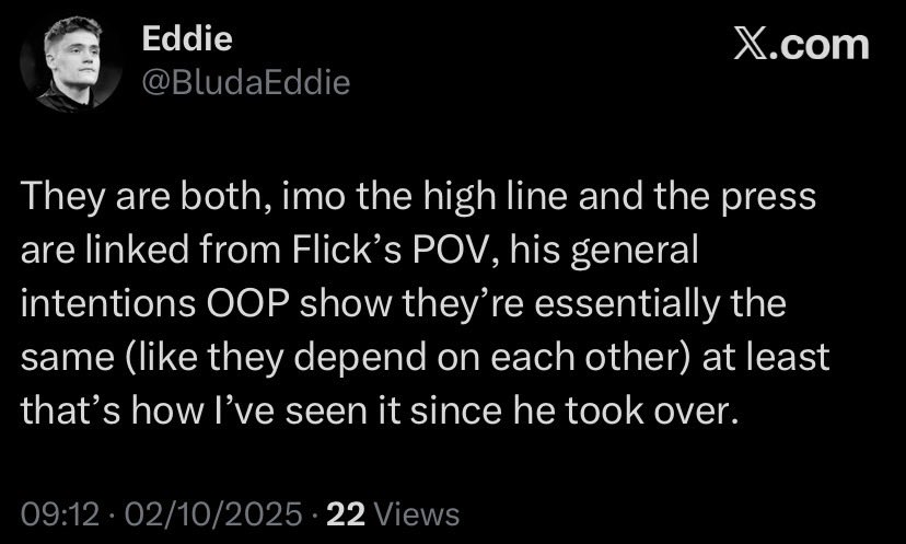 Replied to my man Kabange the other day about essentially the same thing