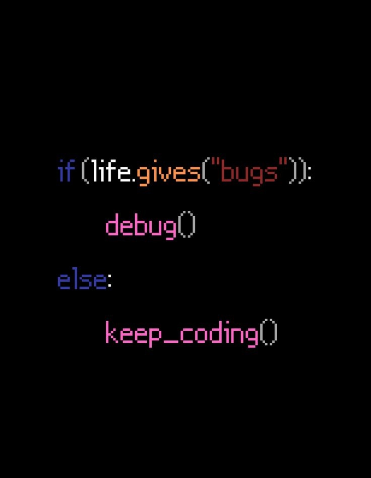 zara_ferna94287's tweet image. Coding mantra: Debug the bugs, ignore the rest...