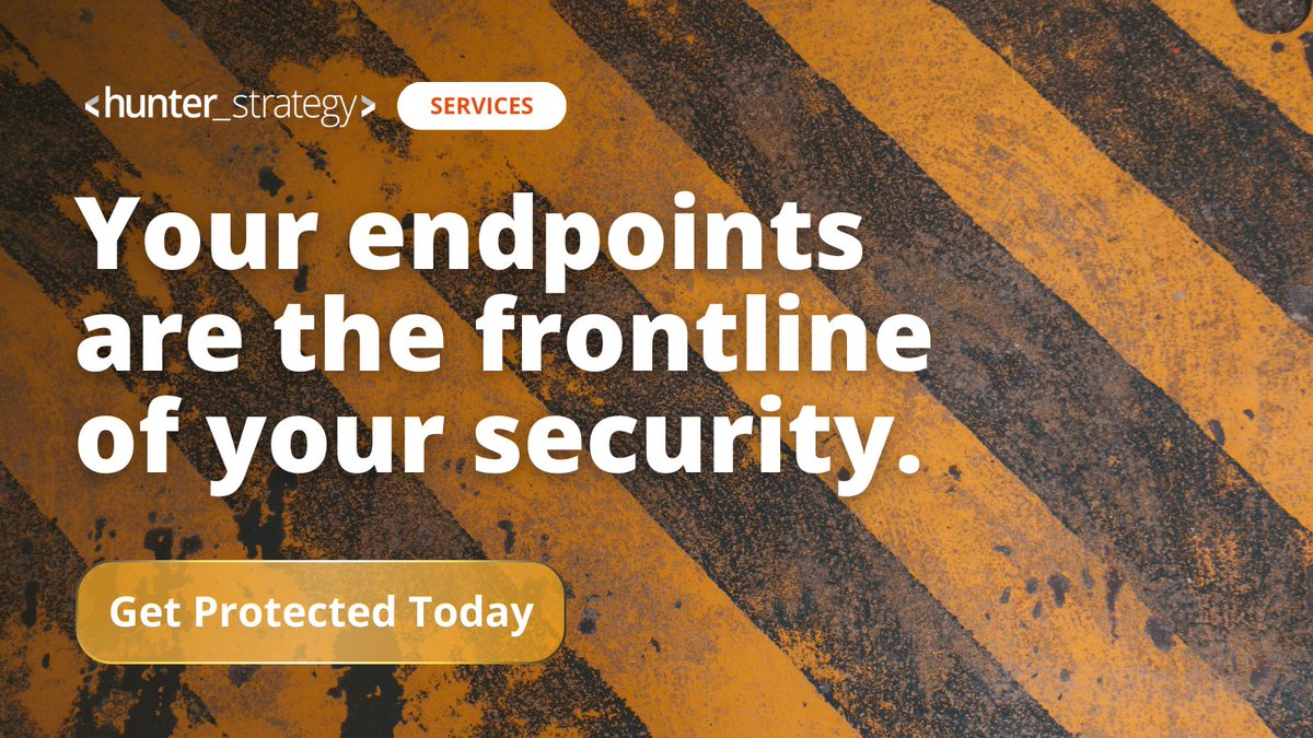 HunterStrategy 🇺🇦 (@hunterstrategy) on Twitter photo Your endpoint is the frontline of your security.
That's why Endpoint Detection and Response (EDR) and Managed EDR (MDR) are no longer optional, they are the new cornerstones of modern defense.
Don't just defend your endpoints. Anticipate the attack.
Learn more about our EDR Your endpoint is the frontline of your security.
That's why Endpoint Detection and Response (EDR) and Managed EDR (MDR) are no longer optional, they are the new cornerstones of modern defense.
Don't just defend your endpoints. Anticipate the attack.
Learn more about our EDR