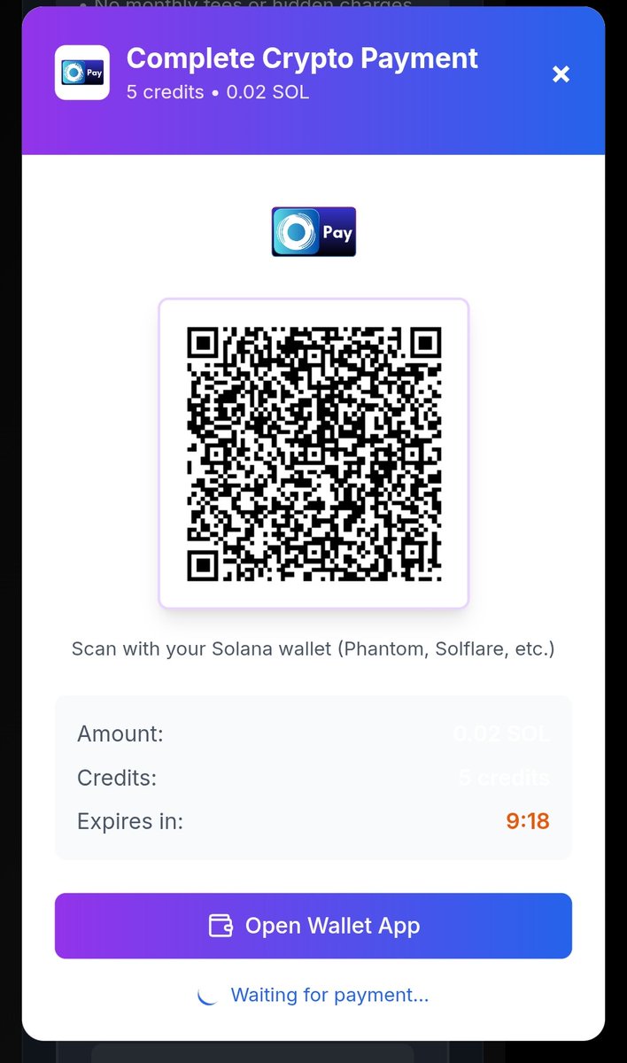 auras_pay's tweet photo. Now merchants can pay for their payment links using crypto — directly via Auras Pay.
No monthly fees, no lock-ins, just credits that never expire.

🟣 Available on all plans.

#AurasPay #CryptoPayments #Solana #Web3Business #NonCustodial #PayWithCrypto #MerchantTools #DLT #DecentralizedFinance