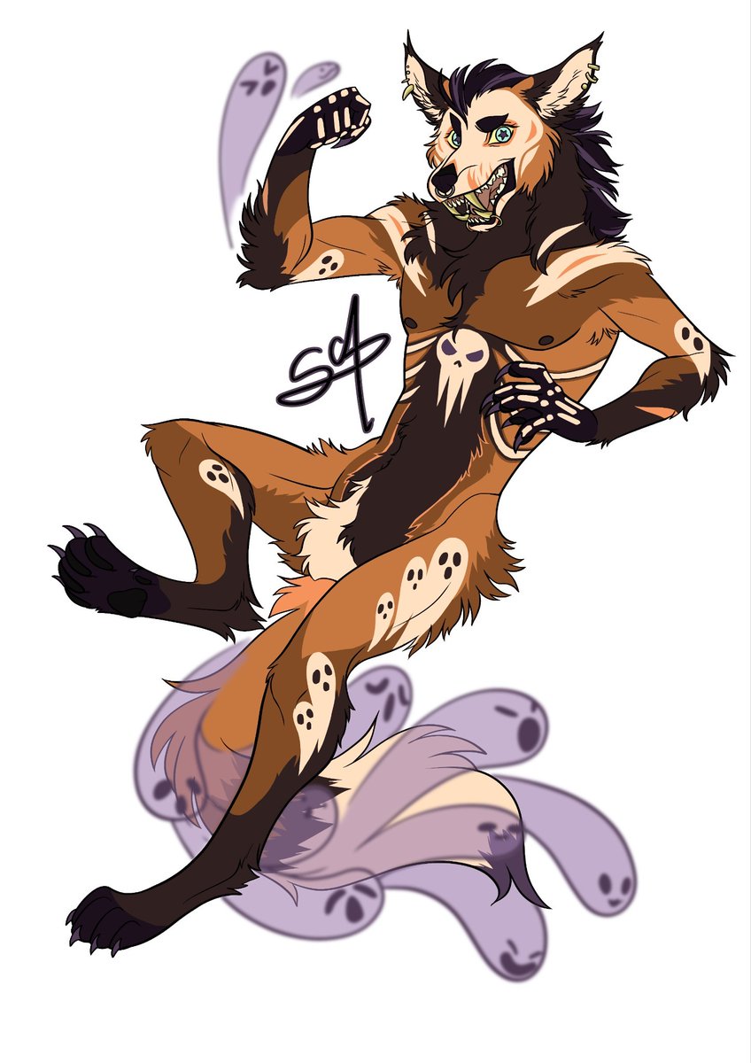 Happy Halloween!
A year ago I was asked to design a very Spoopy fursona for someone, but I realized I never posted it, so here it is!
What better time than October to finally share this?

If you'd like your own fursona design, my comms are always open!

#furrycommission