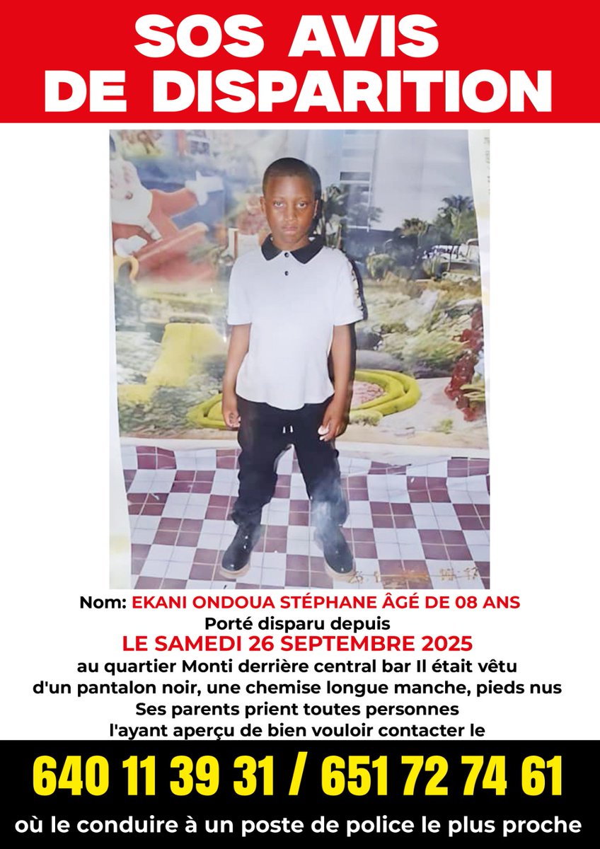 🆘AVIS DE RECHERCHE 🙏🏾