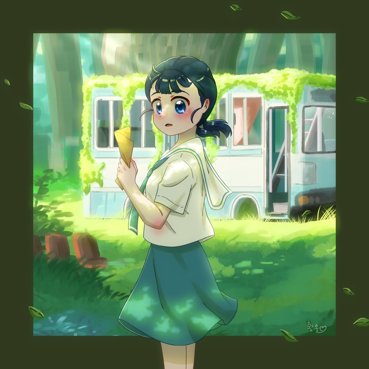 soul_724's tweet photo. Sori Lee 💙✉️ from webtoon “Your Letter” ✉️ 

"연의 편지"의 이소리 💙✉️ https://t.co/rJLjQsIkOr