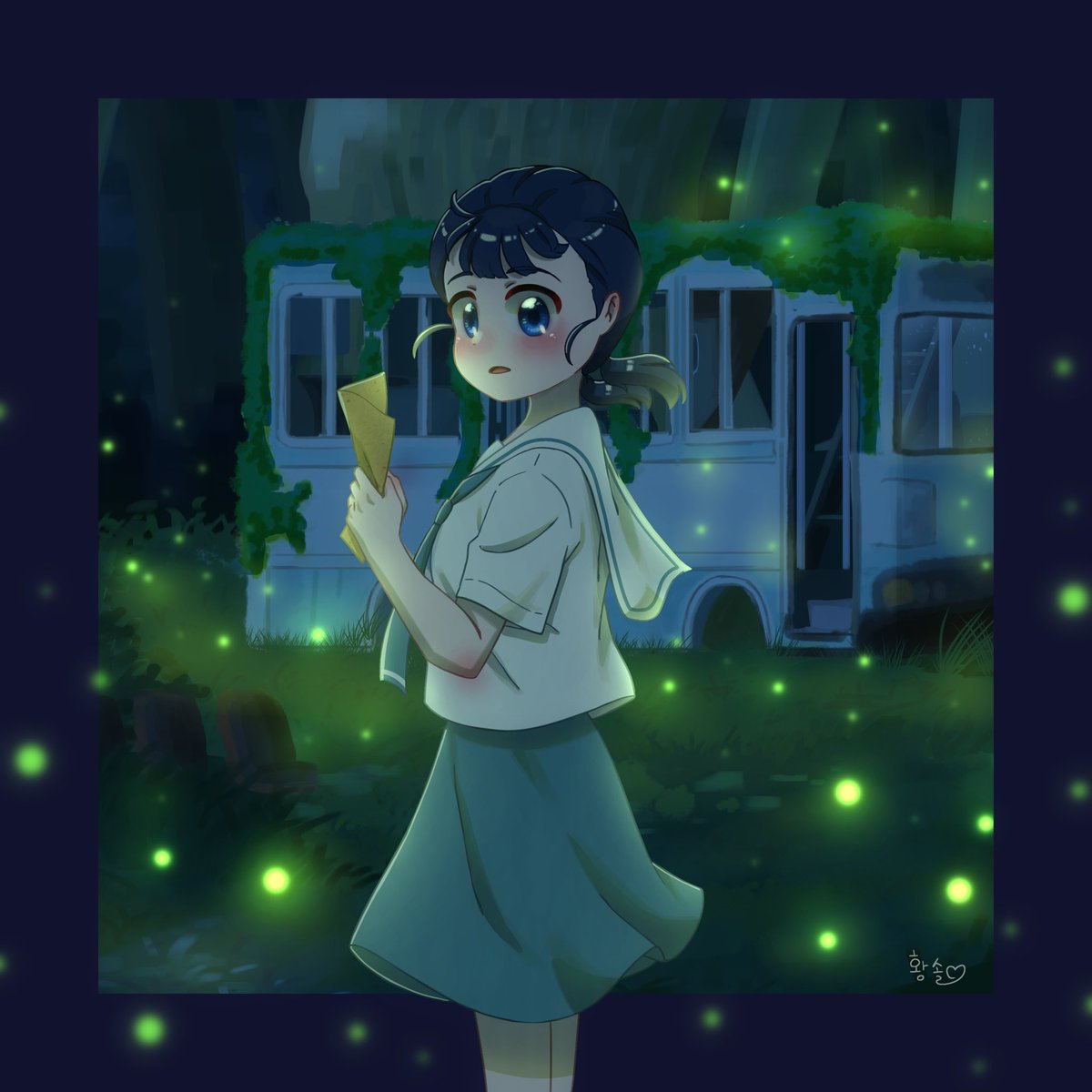 soul_724's tweet photo. Sori Lee 💙✉️ from webtoon “Your Letter” ✉️ 

"연의 편지"의 이소리 💙✉️ https://t.co/rJLjQsIkOr
