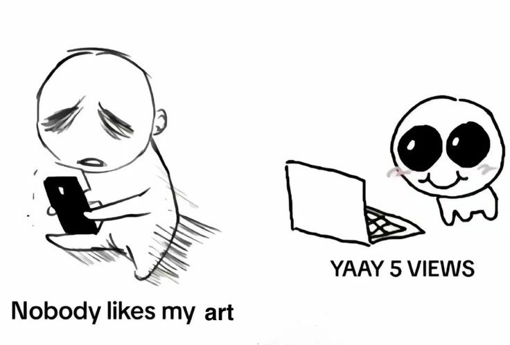 NovrixGFX's tweet image. Why does this look EXACTLY like me… any other artists relate?? 💔 
Let’s support each other 📷💕
.....
#artmoots #ArtistOnTwitter #moots