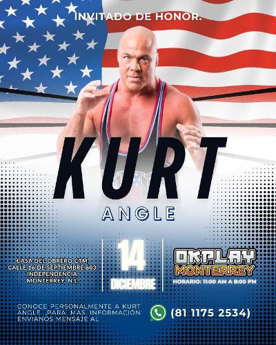 RealKurtAngle's tweet image. I will be appearing at the OKPLAY Convention in Monterrey Mexico on December 14. See you there!