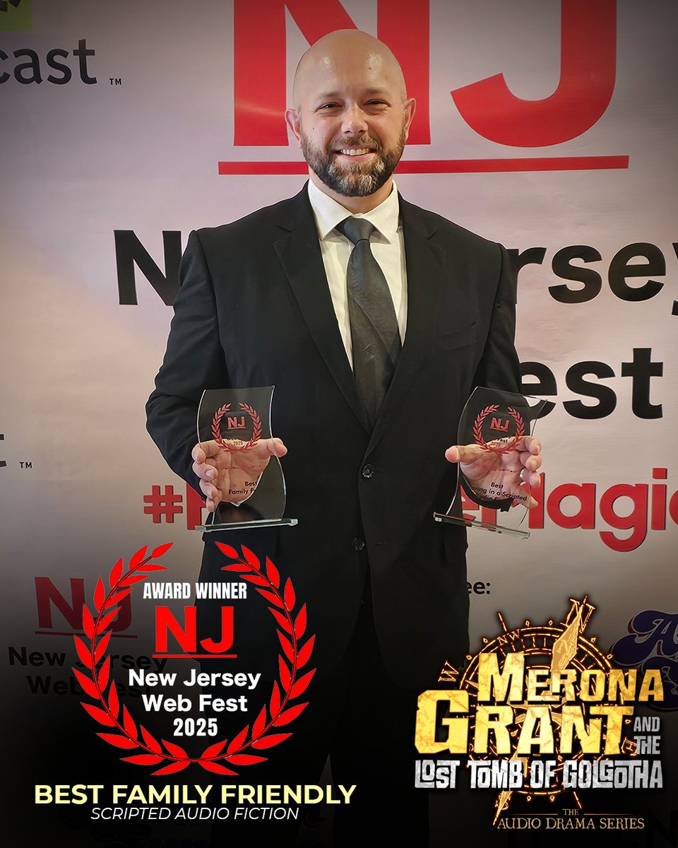 Congrats to the massively talented <a href="/DustyOldRoses/">Sandra Espinoza</a> &amp; <a href="/CPowlesland96/">Christian Powlesland</a> for winning Best Leading Performance &amp; Best Scoring respectively at the <a href="/NJWebFest/">New Jersey WebFest (#NJWebFest)</a> last weekend! Couldn't be more honored to have you both on team #MeronaGrant! We also won Best Family Friendly! Thank you NJ!