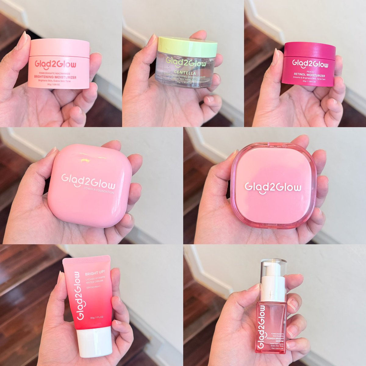 ใช้ครบเซตของ Glad2Glow แล้วคือผิวดูใสแบบตื่นมาก็พร้อมออกจากบ้านเลย ชอบเนื้อครีมมาก ซึมไวไม่เหนอะ หน้าโกลว์ธรรมชาติสุด ๆ แป้งก็ดี เซรั่มก็ดี คือครบจบในแบรนด์เดียว 💖 #รีวิวสกินแคร์ #ผิวโกลว์สุขภาพดี เดี๋ยวมารีวิวแต่ละตัวใต้โพสต์😚