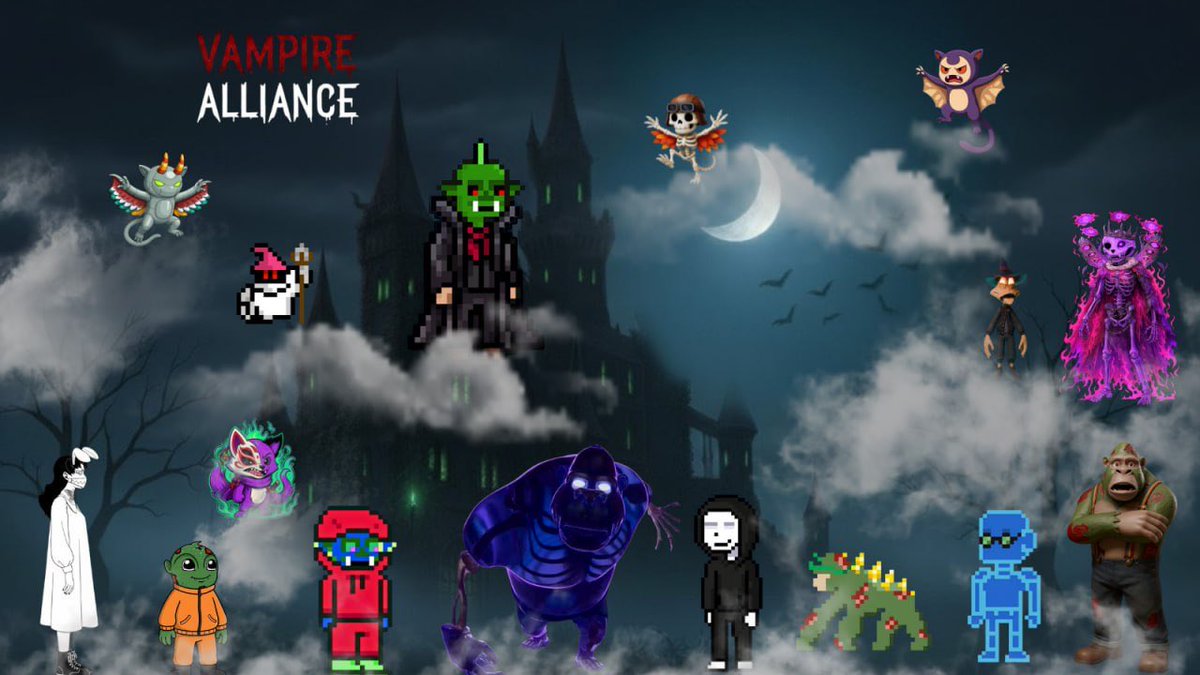 🩸 Before the ancient castle, the horns of the night resound.
🌑 The supernatural forces no longer hide, but gather as one.

⚔️ Tonight, the Vampire Alliance is born.
📖 A new chapter of darkness begins…

<a href="/gobsonape/">Gobs On Ape</a> #VampireAlliance