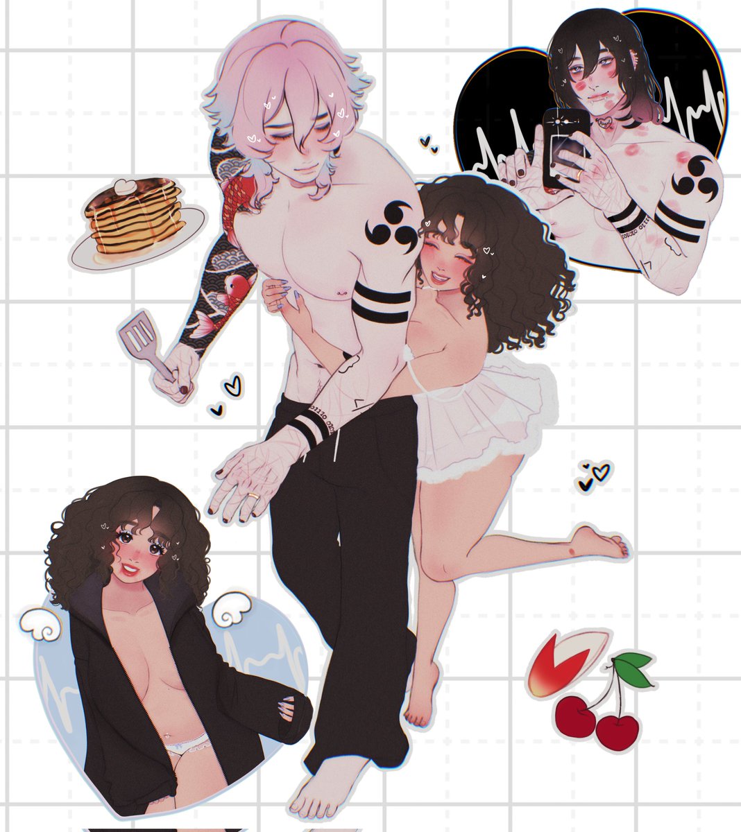 I love when you burn our pancakes and how my lipstick never lasts, there's always comfort in your familiarity 💘⛓️🪽