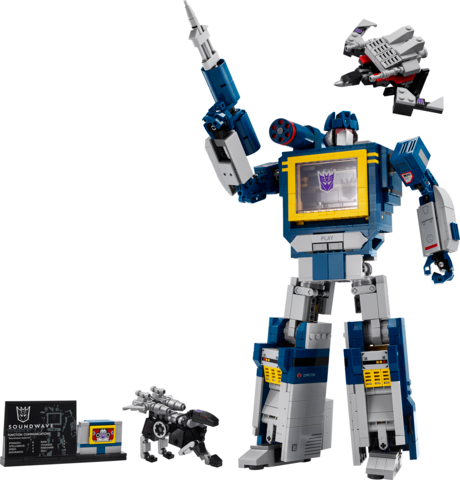 brickunited1's tweet photo. Transform your space with the LEGO® ICONS™ Transformers: Soundwave set. This stunning 1,505-piece kit features iconic sound effects and transforms into a cassette player! Perfect for fans and collectors! Learn more: https://t.co/QBTrPeGFvz #LEGO #Transformers #Collectibles https://t.co/0TzquWXR6T