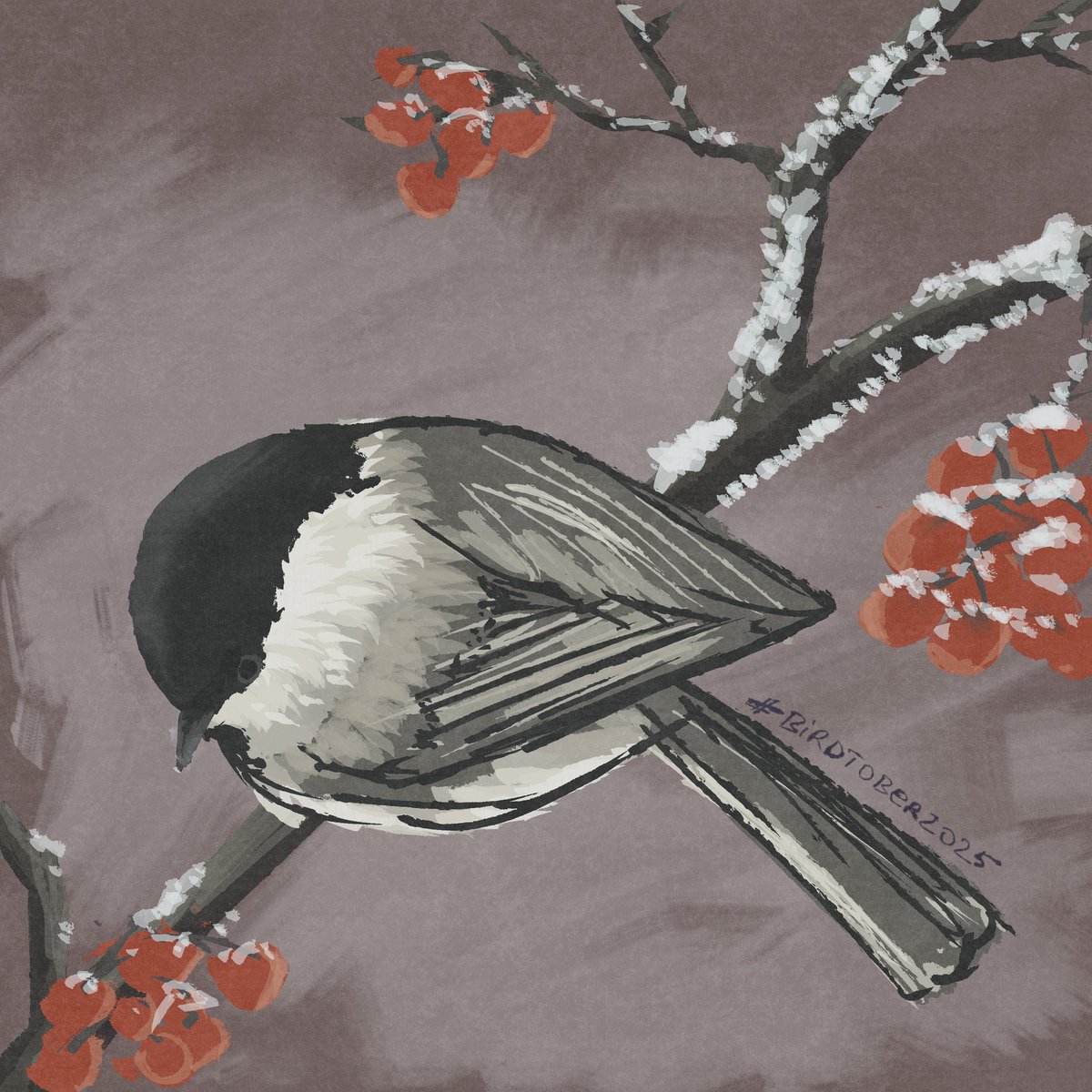 annafandoghi's tweet image. Опаздываю, но мне пофиг 
#birdtober #birdtober2025 #gopaint