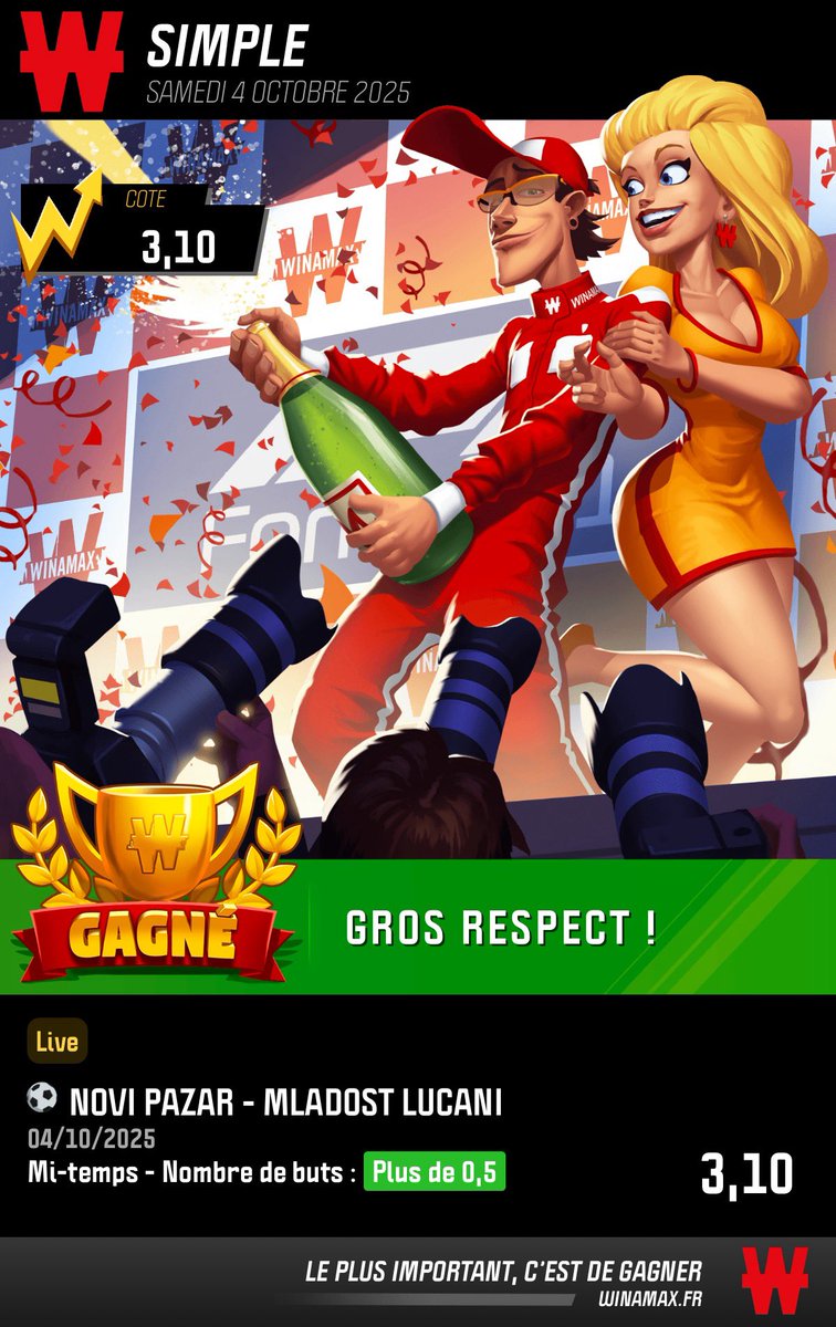 Merci  pour le dessert ⁦⁦<a href="/VikNewCompte/">🍯ViK⚽🔞</a>⁩  #teamparieur