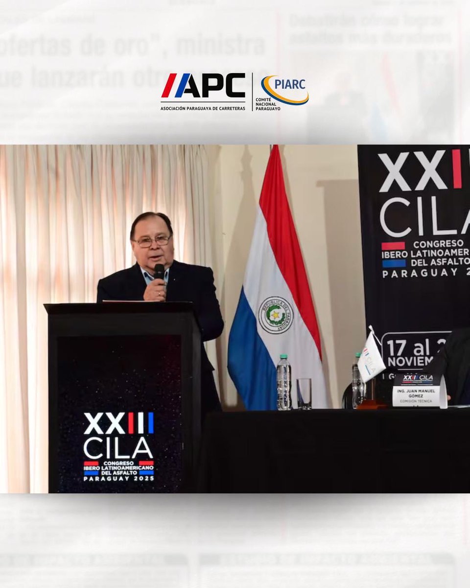 apc_py's tweet image. 🇵🇾 Desde la APC, anfitriona del #XXIIICILA, celebramos la presentación oficial del Congreso que reunirá a expertos de más de 20 países para debatir innovación y desarrollo vial.
#CILA2025 #SomosAPC #IngenieríaVial