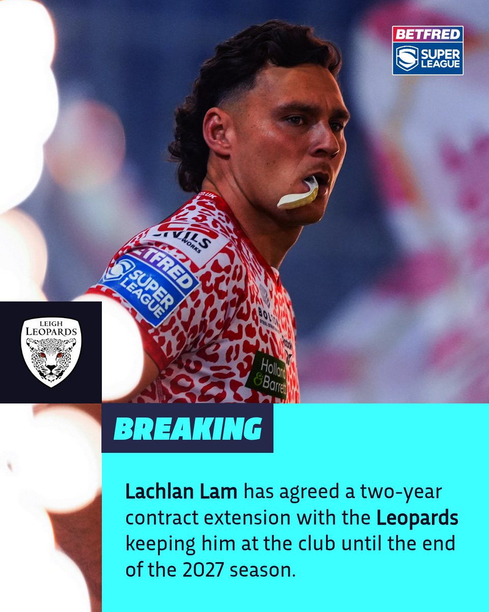 SuperLeague's tweet image. Lachlan Lam is a Leopard 🐆

#SuperLeague