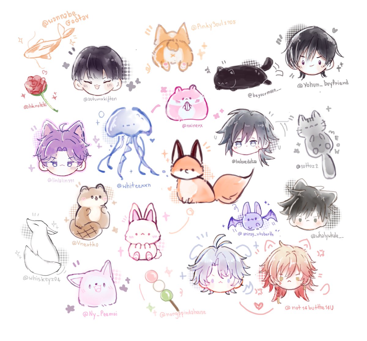 whiteexxn's tweet photo. ครบแน้ว ขอบคุณทุกคนที่มารีเควสมากเลยคั้บ🤏🥺😭💖✨ https://t.co/0ldDlbfFjI