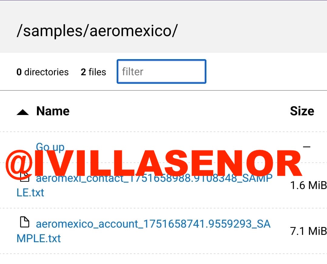 ⛔️ | Evidencia muestra robo de miles de DATOS REALES de <a href="/Aeromexico/">Aeroméxico</a> y millones de clientes están en alto riesgo de fraudes

Primero quiero aclarar que no es un ataque de ransomware, ya que no hubo cifrado de datos. Más bien es una extorsión después del CONFIRMADO robo masivo de