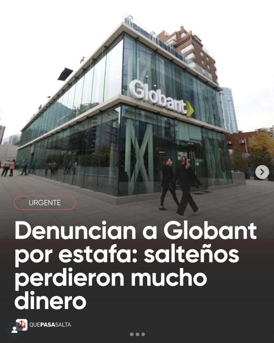 maxifirtman's tweet photo. 🚨 CAYÓ ESTAFA PONZI "GLOBANT"

Usaba la marca e imagen de Globant para estafar gente.

👉Prometían retornos del 400% en 10 días.
👉Se hacían pasar por "Globant Enterprise AI"* que hacían inversiones en IA.
👉Llevaba al menos 5 meses operando.

💵La gente te invitaba por WhatsApp y de ahí mandabas plata por transferencia a cuentas mula.
📈Había una web app para ir viendo los rendimientos
🇦🇷Jujuy, Salta, Tierra del Fuego (Río Grande), Buenos Aires (La Plata) con miles de damnificados.

👎La semana pasada empezaron los problemas con los retiros.
☠️El jueves la web app desapareció y comenzaron las denuncias en distintas fiscalías.
⛔Cayeron cientos de damnificados a las oficinas de Globant ayer viernes y recién ahí la empresa sacó un comunicado aunque estaban enterados del fraude de marca desde antes.
👮Ya hay un detenido de la ciudad de San Pedro (de Jujuy), un profesor que actuaba de organizador.
⚠️Ahora montaron otro dominio con el nombre globant y mandan a la gente a registrarse ahí para seguir la estafa

* La marca sí existe es lo que antes era GeneXus Enterprise y se aprovecharon de eso cuando la gente googleaba para ver si existía.

El método era mucho más simple y burdo que la China de San Pedro (RainbowEx) aunque el fondo de la cuestión era el mismo; estafa ponzi de manual.