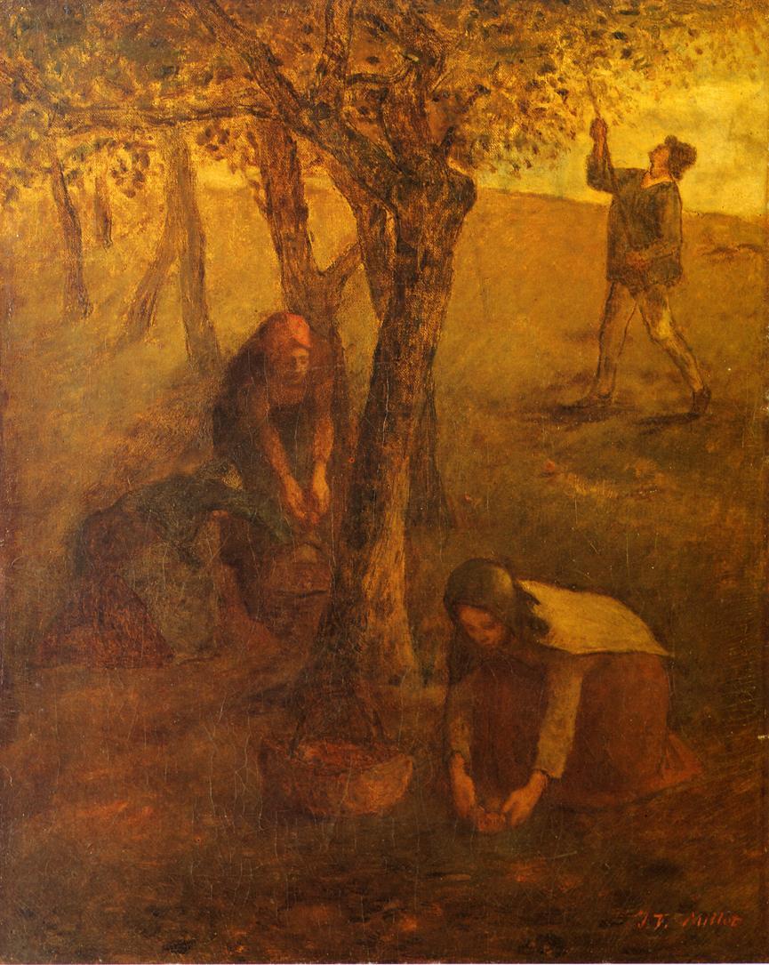 Gathering Apples #artbots #millet