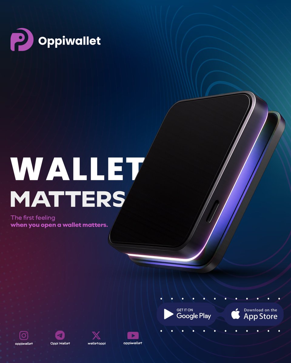 walletoppi's tweet image. The first feeling when you open a wallet matters.  

Oppi Wallet shows you everything you need at a glance.  

#OppiWallet #CryptoPortfolio