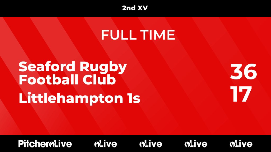 SeafordRugbyFC's tweet image. FULL TIME: Seaford Rugby Football Club 36 - 17 Littlehampton 1s
#SEALIT #Pitchero
seafordrfc.club/teams/20095/ma…