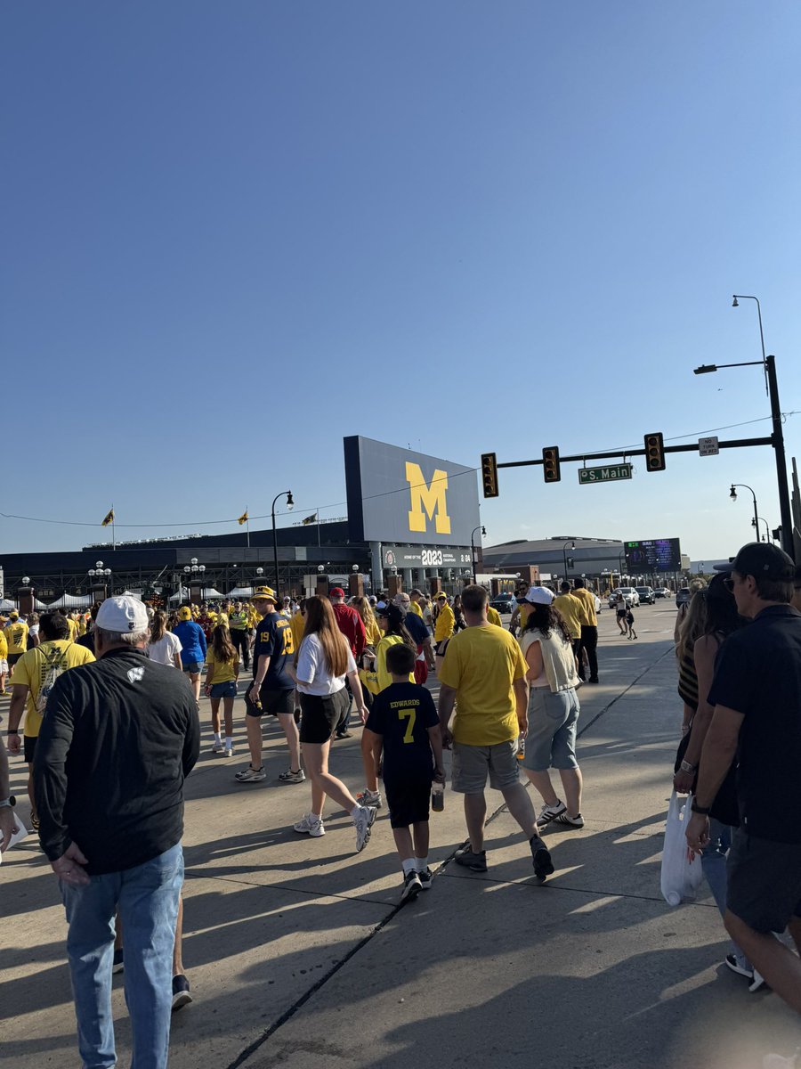 We in the BIG HOUSE!!  GO BLUE!!!
