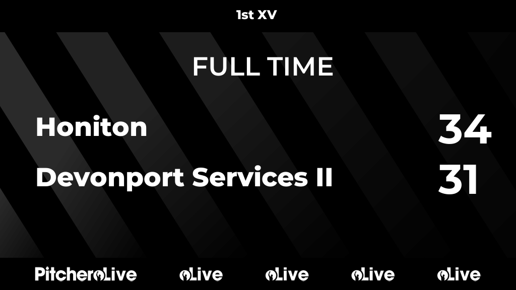 FULL TIME: Honiton 34 - 31 Devonport Services II
#HONDEV #Pitchero
honitonrfc.com/teams/23380/ma…