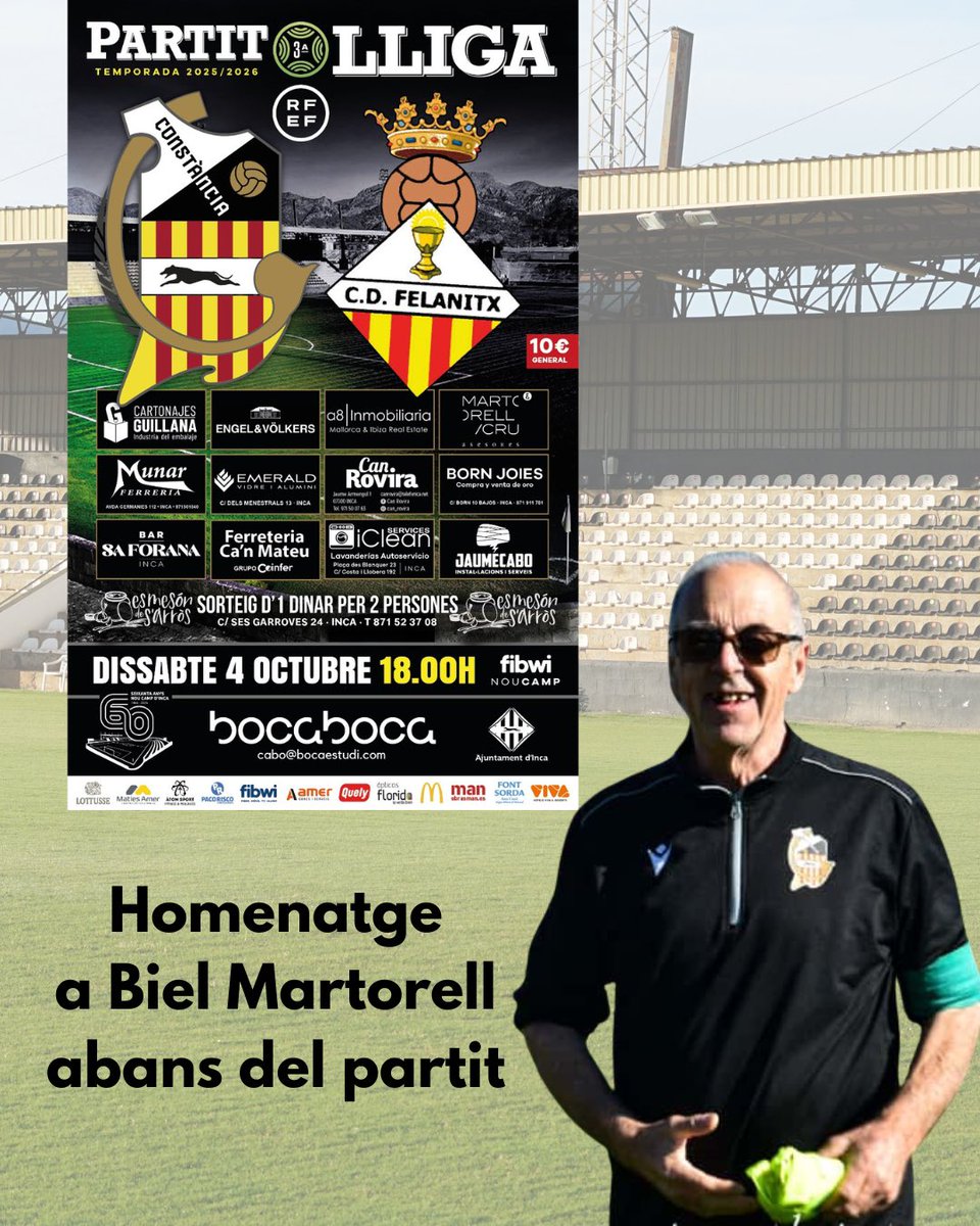 A punt de començar!🔥

👉🏼 Abans del partit retrem un merescut homenatge a Biel Martorell. 🤍🖤

#CreixemAmbTu