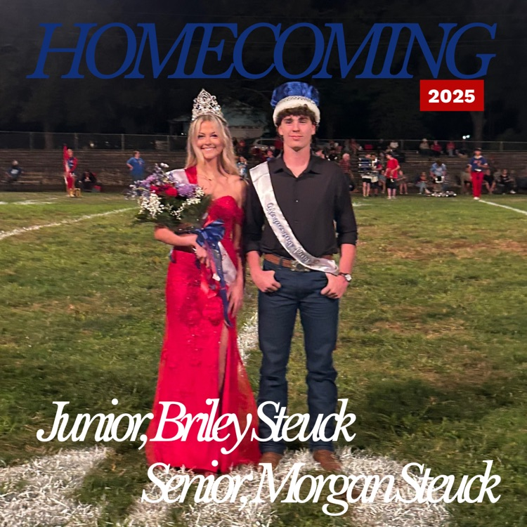 PrincipalRhhs's tweet photo. Congratulations to the 2025 Homecoming King and Queen!
Junior, Briley Steuck &amp; Senior, Morgan Steuck! https://t.co/HXRoJ6BccH