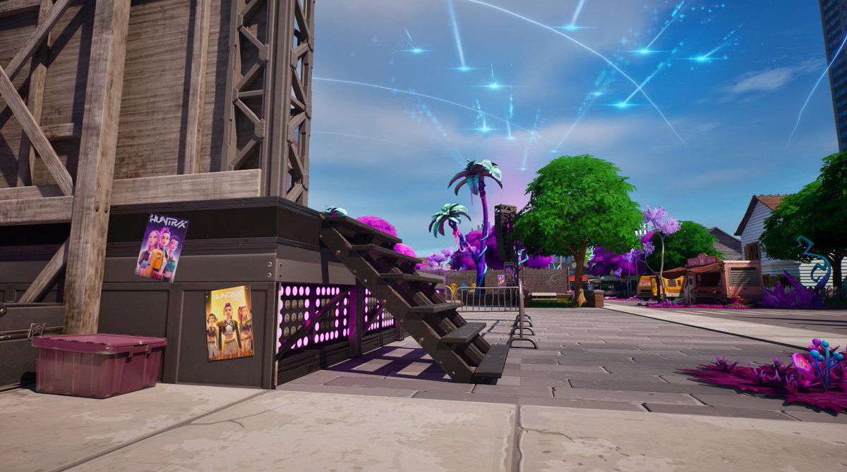 JustinSoudien's tweet photo. 👀Sneak peek at some of the work I've done updating our map for #KpopDemomHunters #UEFN #leveldesign #Fortnite https://t.co/PrZ570Klw5