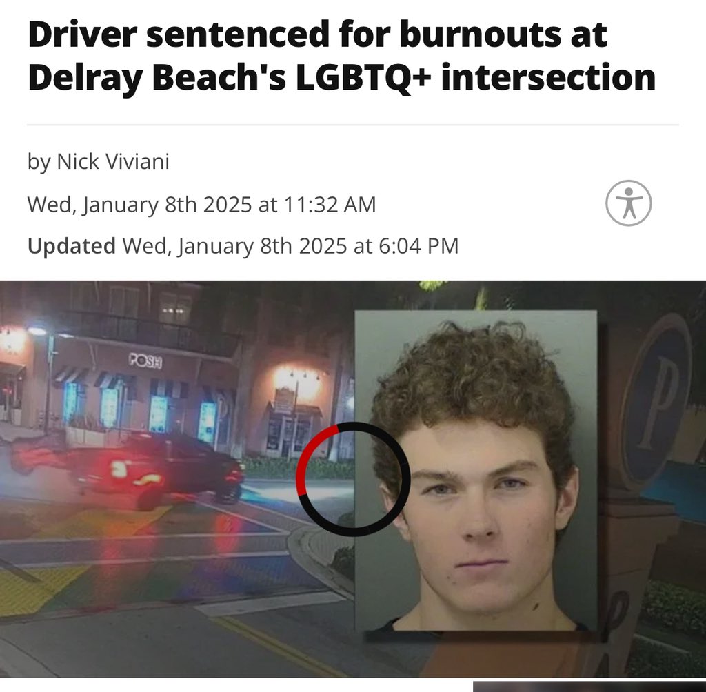 If doing a tire burnout on a LGBT flag is jail worthy, then burning the American flag should be too. Don’t get mad about one and not the other