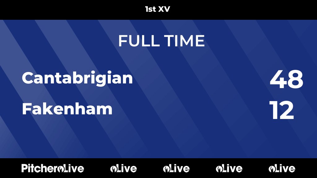 FULL TIME: Cantabrigian 48 - 12 Fakenham
#CANFAK #Pitchero
fakenhamrufc.com/teams/238531/m…