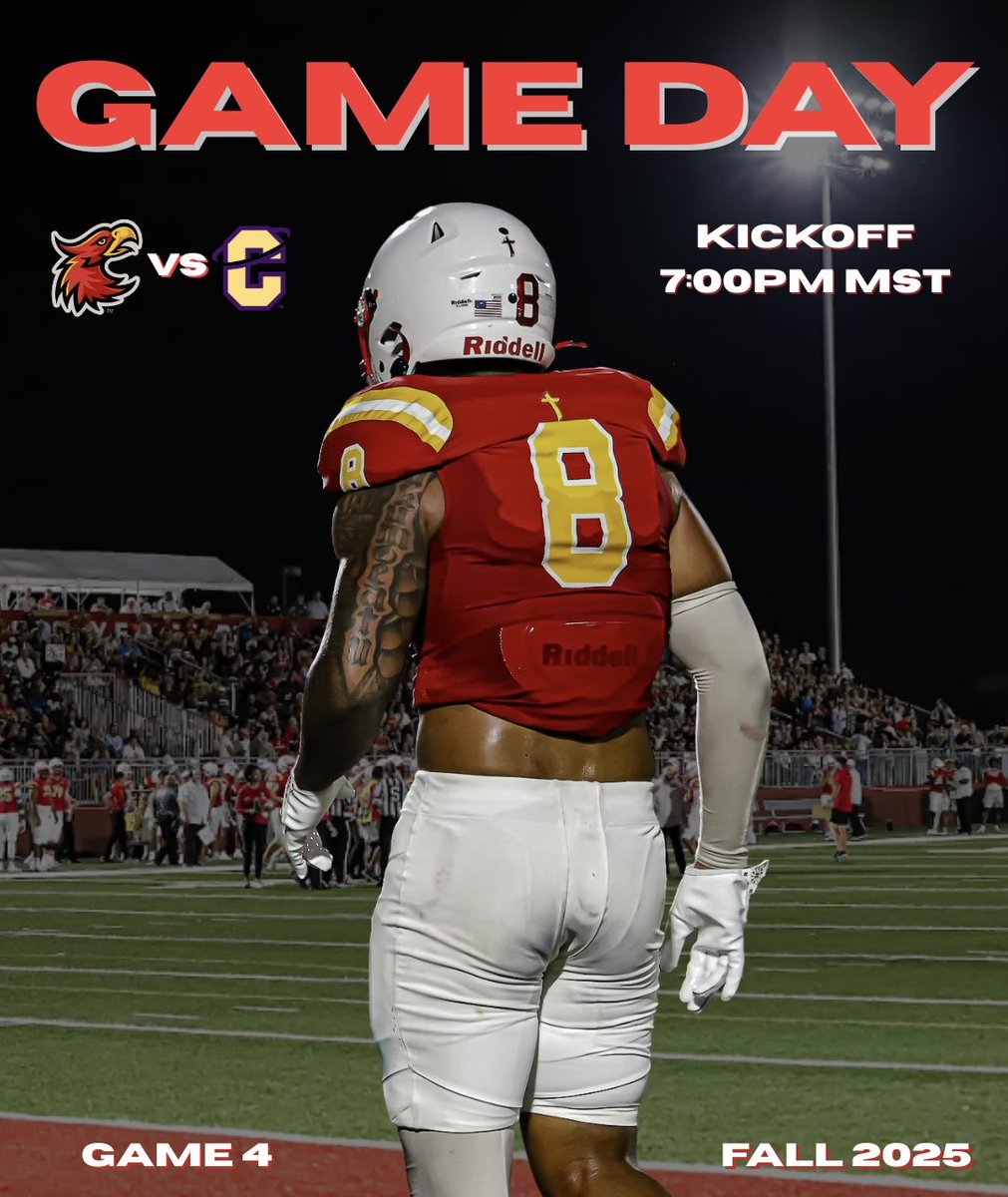 GAME DAY 🔥
Week 4 🏈
🆚Carroll College
📅Saturday, October 4th
⏰7:00pm MST
📍Glendale, AZ
🏟️Firestorm Field
🎥 gsacsportsnetwork.com/azchristian/?B…
🎟️ events.hometownticketing.com/boxoffice/ariz…