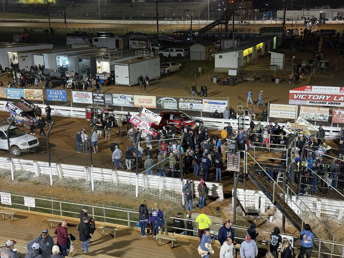 Last night was race 100 on the year for me. I can’t think of a better race I’ve seen this year from the first heat to the final lap of the feature. And we saw a first time World of Outlaws winner. What a great night. Looking forward to tomorrow’s National Open finale. 

#Race100