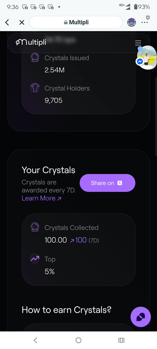 Dao_Legends_'s tweet image. Did u know 

@multiplifi &amp;gt; Instant 100 Crystals (~$39)

✦ Connect your Wallet
✦ Go to &quot;Crystals&quot; Tab
✦ Connect X Account
✦ Follow Multiplifi
✦ Yap about Multipli to Earn Crystals
✦ Minimum Sell 200 Crystals
✦ Done

what’s a Crystal? 

it’s the creator currency of Multipli…