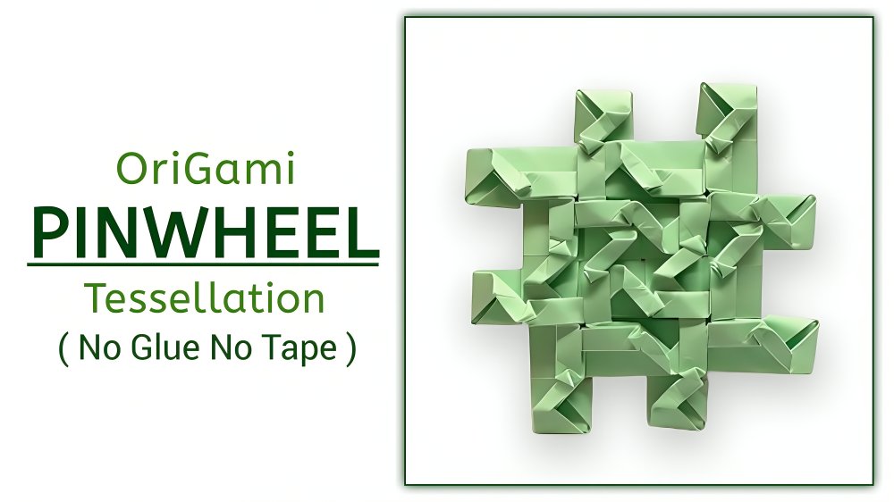 Origami Pinwheel Tessellation V8 ( Master Jugal ) || Unit Tesselation Series - 47 || ORIGAMI J15

For TUTORIAL check out my YouTube channel or below link
youtu.be/MLypdWjr3tI