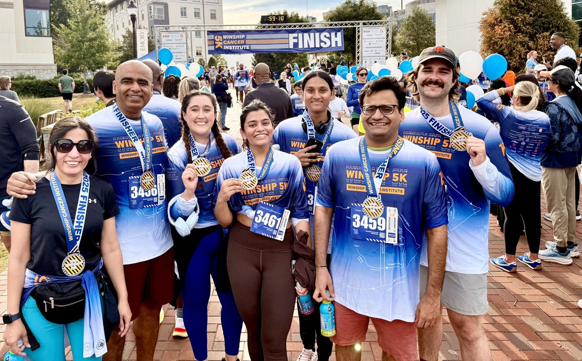 Dr_ASingh's tweet image. So proud of Team “Affinity Makers” from @GeorgiaTech for completing their first 5K today at the @Winship5K! We ran for a cause close to our hearts, the fight against #cancer, which has touched so many lives. 💜 Thanks to all those who supported us!