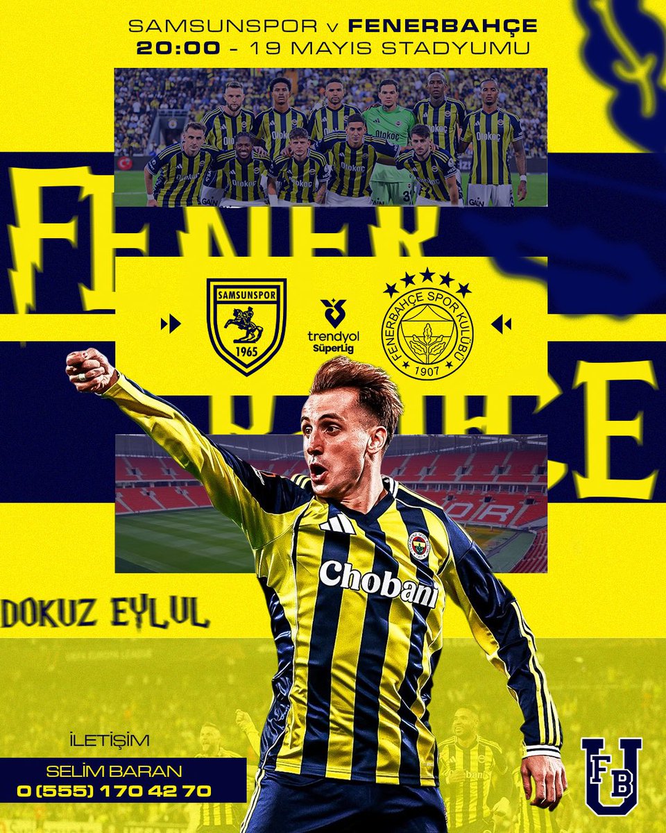 UFBDokuzEylul's tweet photo. 1907 ÜNİFEB Dokuz Eylül Üniversitesi örgütlenmesi olarak Samsunspor - Fenerbahçe karşılaşmasını hep birlikte izliyoruz. Maçı birlikte izlemek isteyen tüm arkadaşlarımız iletişim numarasından bize ulaşabilirler. https://t.co/X1uKIwtLA0