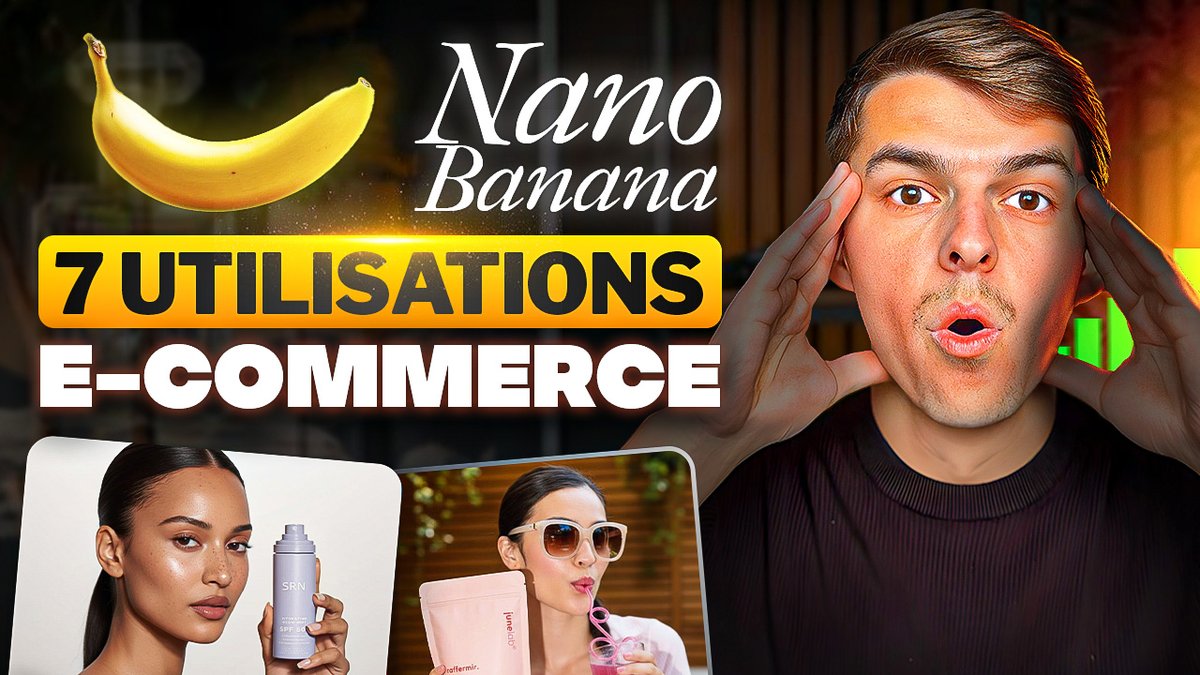 sebastienLRS1's tweet image. 🍌 La nouvelle IA NanoBanana RÉVOLUTIONNE le E-commerce !! (et PERSONNE n’en parle) 👀
⚡ 10 sec pour créer des visuels produits
😮 100% GRATUIT
Dans cette vidéo, je vous montre 7 utilisations concrètes à utiliser pour votre E-commerce
RT + commente "IA" pour recevoir la vidéo