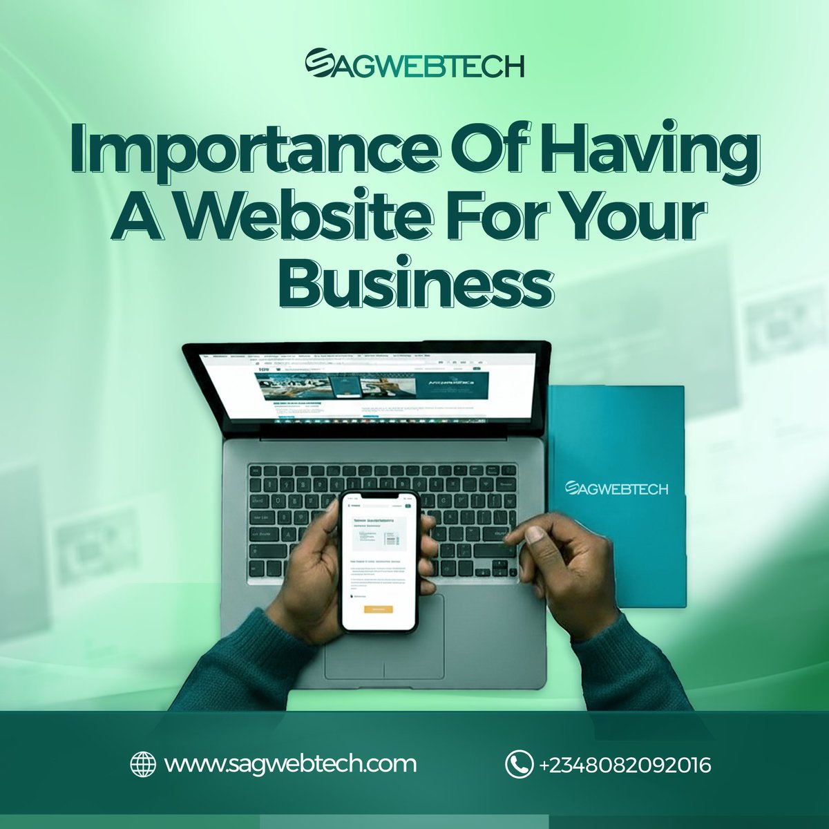sagwebtech's tweet image. Why Your Business Needs a Website

✅ Open 24/7 – Customers can reach you anytime
✅ Builds trust &amp;amp; credibility
✅ Showcases your products &amp;amp; services
✅ Expands your reach beyond your local area
✅ Boosts sales &amp;amp; revenue

👉 Don’t let your business stay invisible. Dm us today!