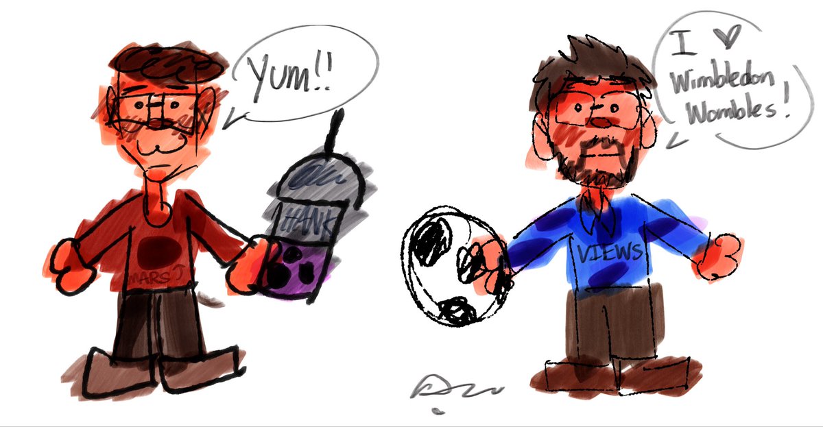 AcesOddity's tweet image. and my two drawings for day 4!! i didn’t think i drew them poorly enough in the first picture so i swapped to my non-dominant hand BWAHAHA #nerdfarters