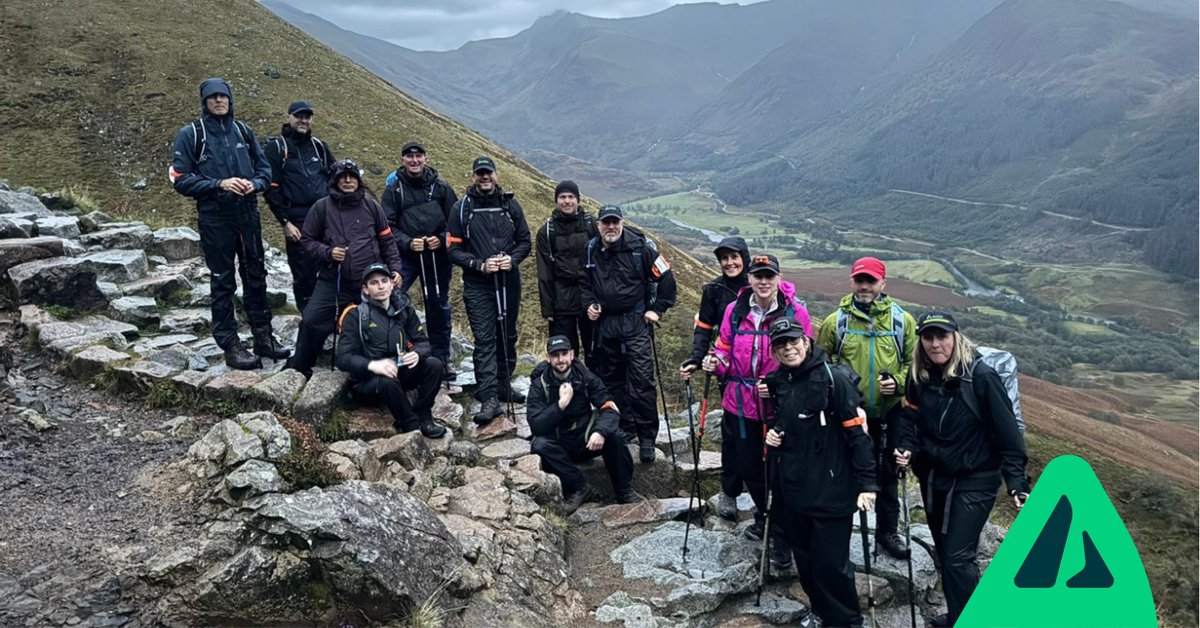 acronaviation's tweet image. Due to 100km/h+ winds, our team undertaking the #ThreePeaksChallenge were unable to reach the Ben Nevis summit this morning. 💚

However, the team completed an amazing 15km hike instead, making sure to challenge themselves at this stage of the mission!

ℹ️ justgiving.com/page/acron-avi…