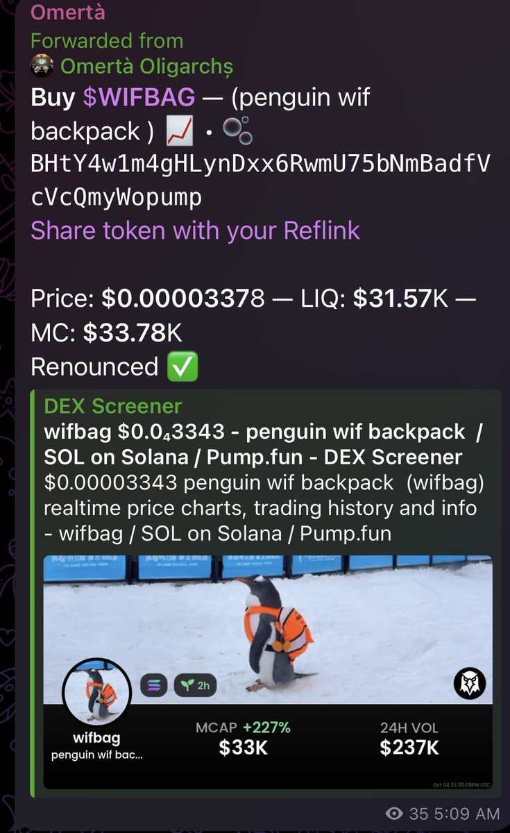 mr_hennessyx's tweet image. Woke up to some sauce 

$WIFBAG absolutely ripping from our 33k entry all the way to 350k. Nice lil 10x
#10x #memecoin 

BHtY4w1m4gHLynDxx6RwmU75bNmBadfVcVcQmyWopump