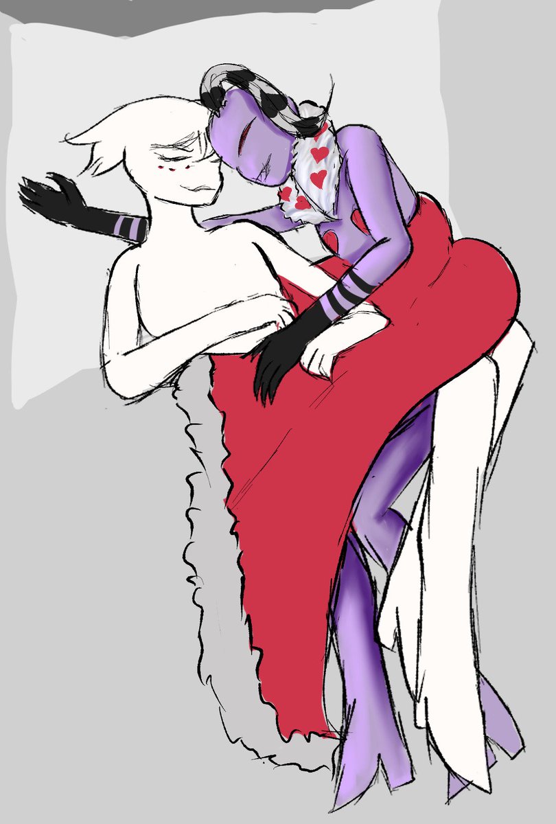 sukira66's tweet photo. Today I show you a little scatch of my new drawing. I hope you like it. ^^

#HazbinHotelFanart #HazbinhotelValentino #HazbinHotelAngelDust #hazbinhotel https://t.co/G1Nrp35zyt