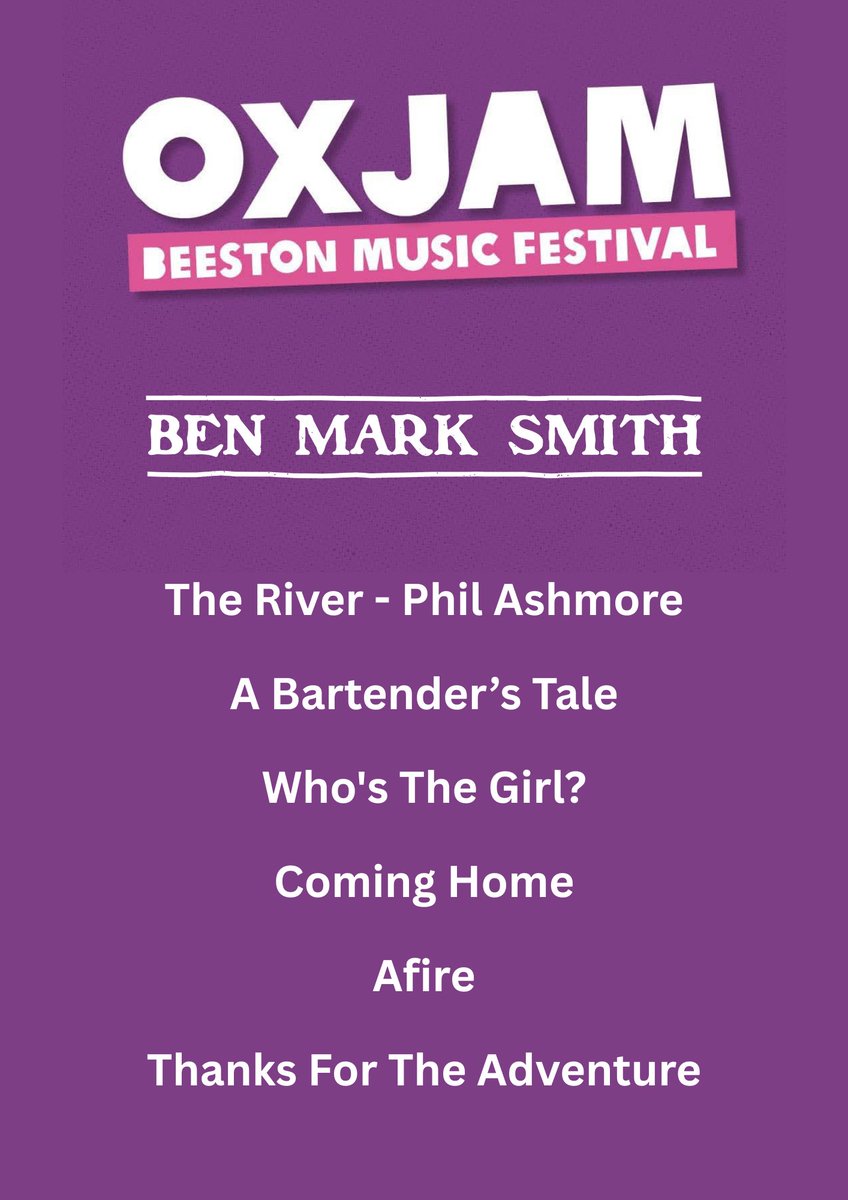 Ben_Mark_Smith's tweet photo. Today's setlist https://t.co/mtxfj21MYA
