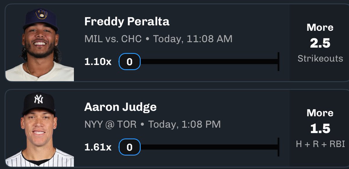 Daijon_Locks's tweet image. CHALKBOARD BANKROLL BUILDERS🏆

Jackson Chourio “O” 1.5 HRR 
Cristopher Sanchez “O” 8.5 PO⚓️

————————————————

Freddy Peralta “O” 2.5 Strikeouts ⚓️
Aaron Judge “O” 1.5 HRR 

❤️ IF TAILING! 

#GamblingX #GamblingCommunity #Chalkboard #MLB